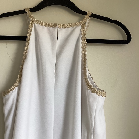 Lily Pulitzer Pearl Shift Dress Size 2 White Gold - Picture 7 of 14